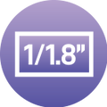 1/1.8" Large Sensor